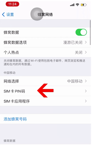 青山苹果14维修网分享如何给iPhone14的SIM卡设置密码 