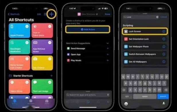 青山苹果14锁屏维修店分享iPhone14升级iOS16.4后如何创建锁屏快捷方式 