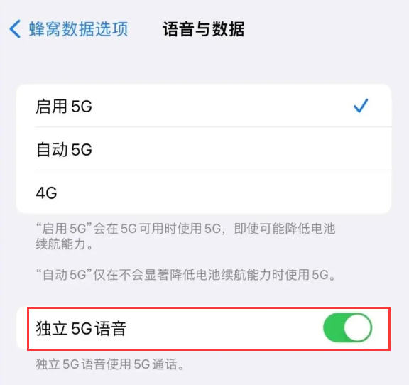 青山苹果14维修分享iPhone 14 Pro如何开启VoNR 